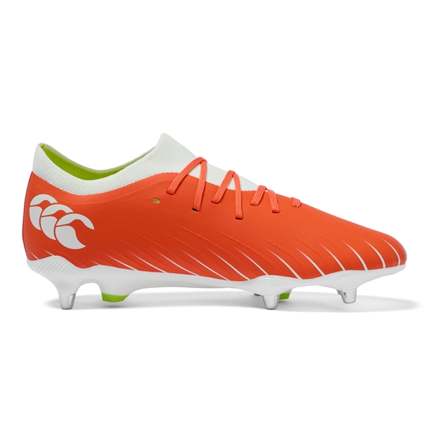 Canterbury Adults Speed Falcon Pro Soft Ground Rugby Boots Orange - Instep