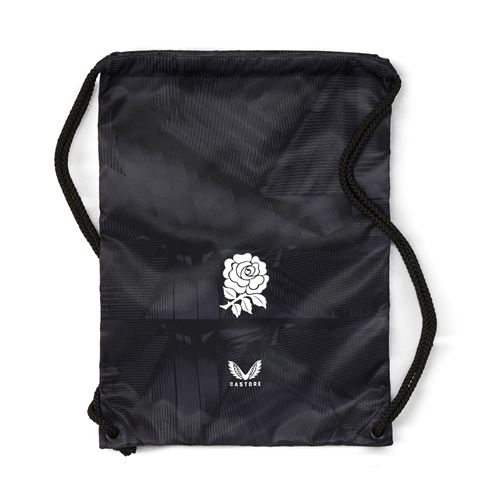 England Adults Gym Sack 26/27 Castore Black - Front View