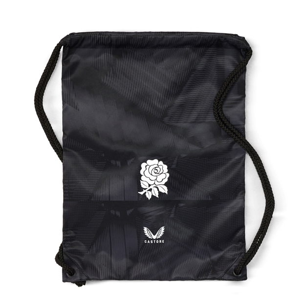 England Adults Gym Sack 26/27 Castore Black - Front View