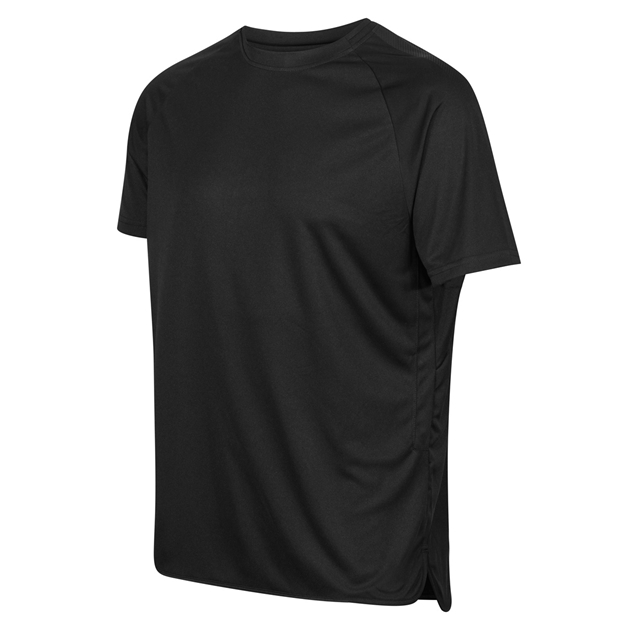 Rugbystore Adults Performance Training T-Shirt Black - 3Qtr View