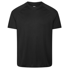 Rugbystore Adults Performance Training T-Shirt Black - Front View