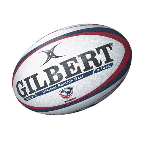 Gilbert USA Replica Rugby Ball - Front View