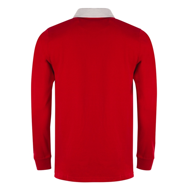 Womens World Cup Spain Adults Classic Heavyweight Rugby Shirt Red - Back