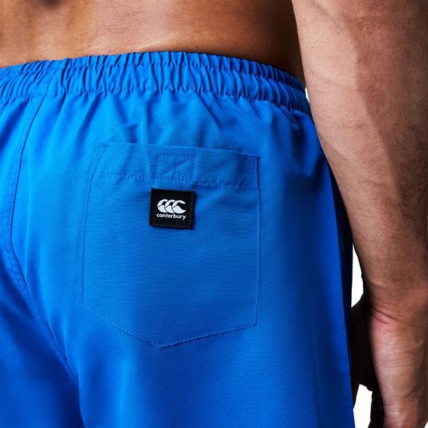 Canterbury Mens Uglies Tactic Shorts Daphne Blue/Multi - Model Pocket Close-up