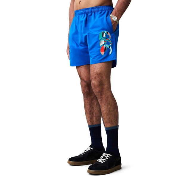 Canterbury Mens Uglies Tactic Shorts Daphne Blue/Multi - Model Side View