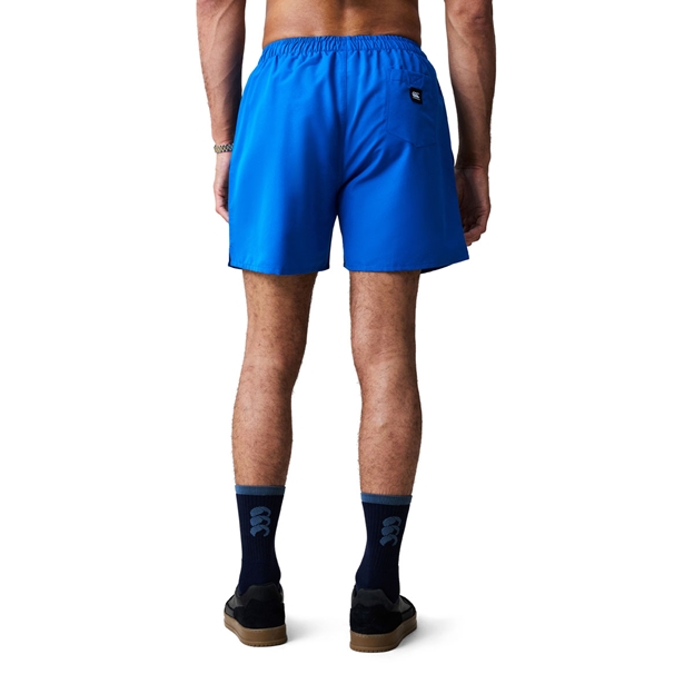Canterbury Mens Uglies Tactic Shorts Daphne Blue/Multi - Model Back View