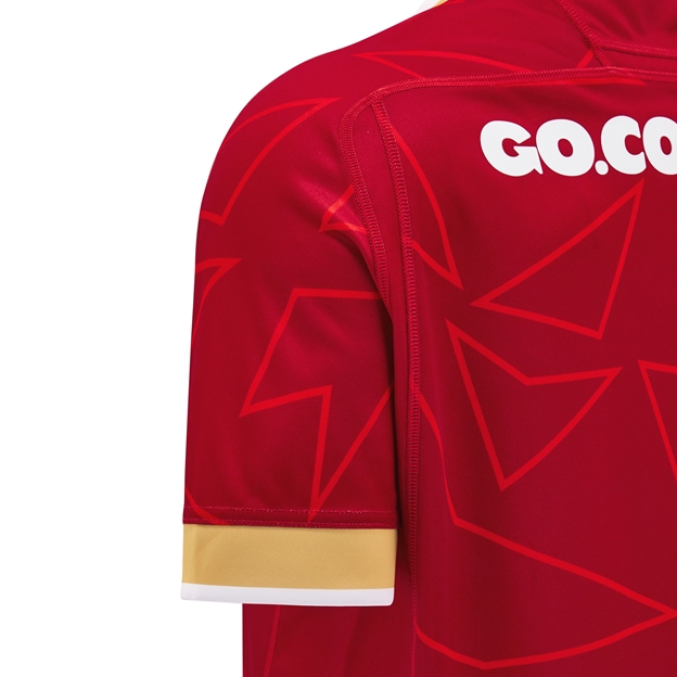 Wales Mens Home Pathway Rugby Shirt-Red 2025 - Sleeve