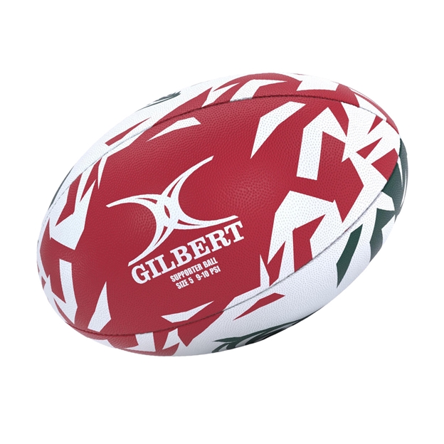 Gilbert Leicester Tigers Supporters Rugby Ball - Side 2 View