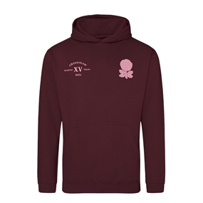 England Grand Slam 2026 Kids Hoodie Burgundy - Front View