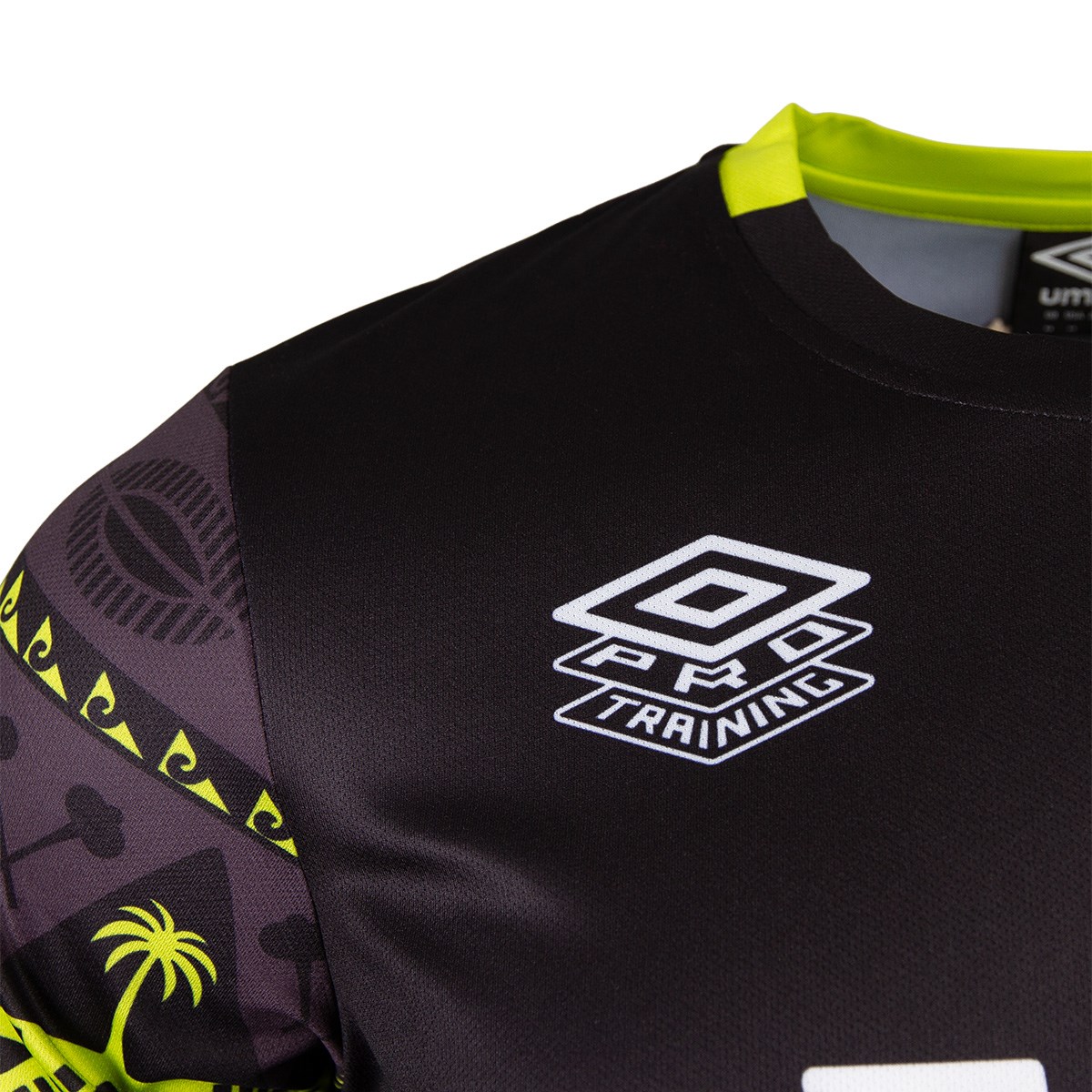 Fiji Mens Pre Match T-Shirt 26/27 - Black | Rugbystore