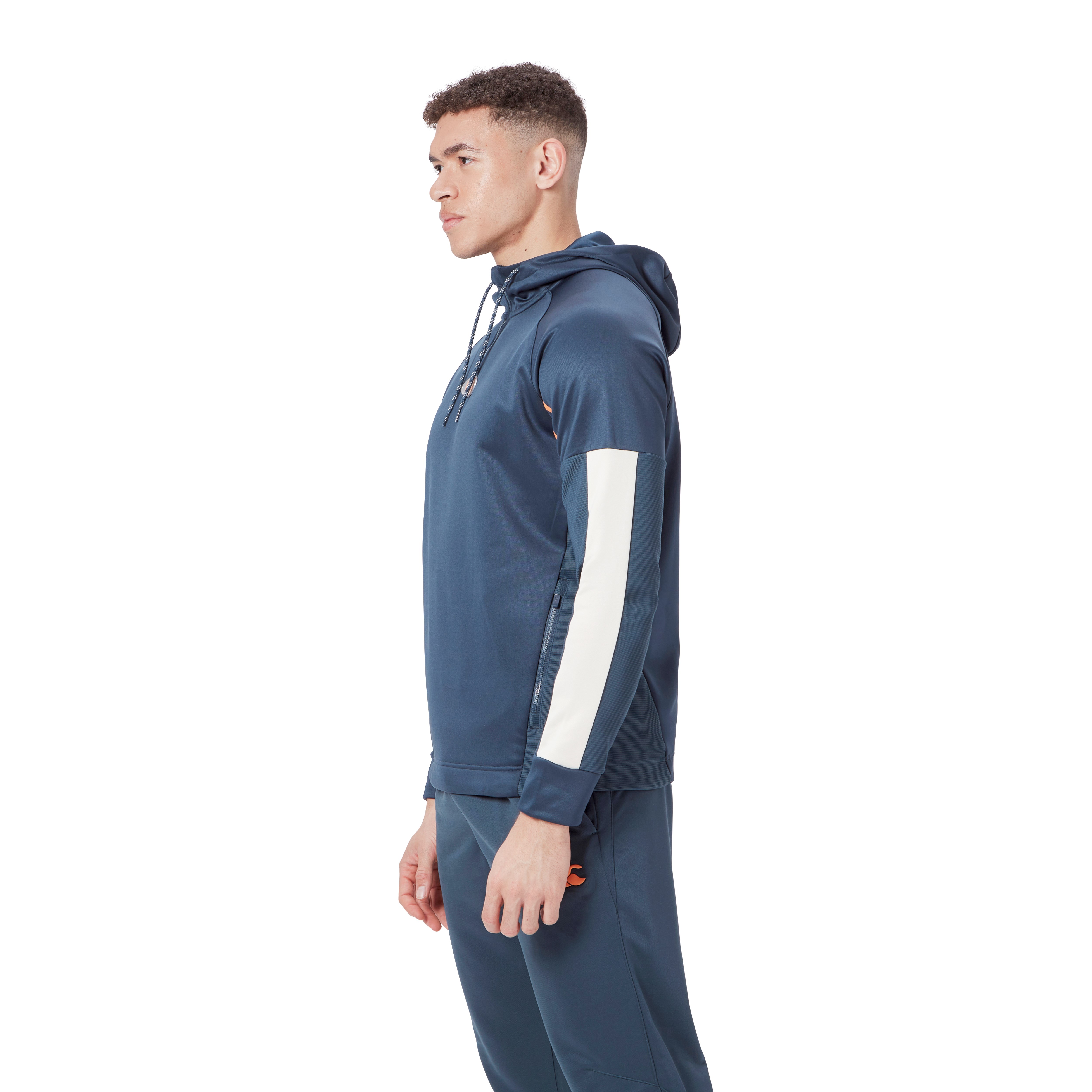 Canterbury Mens Overhead Quarter Zip Training Hoody - Navy Front