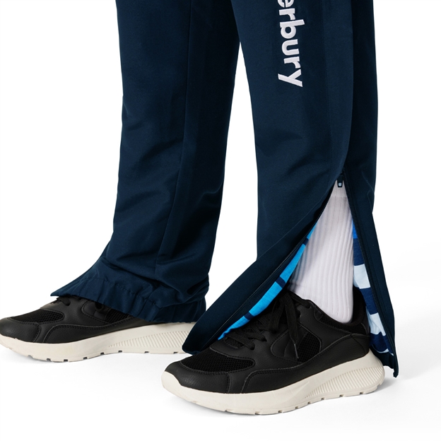 Canterbury kids Uglies Stadium Pants Navy - Model Leg Zipper Close-up