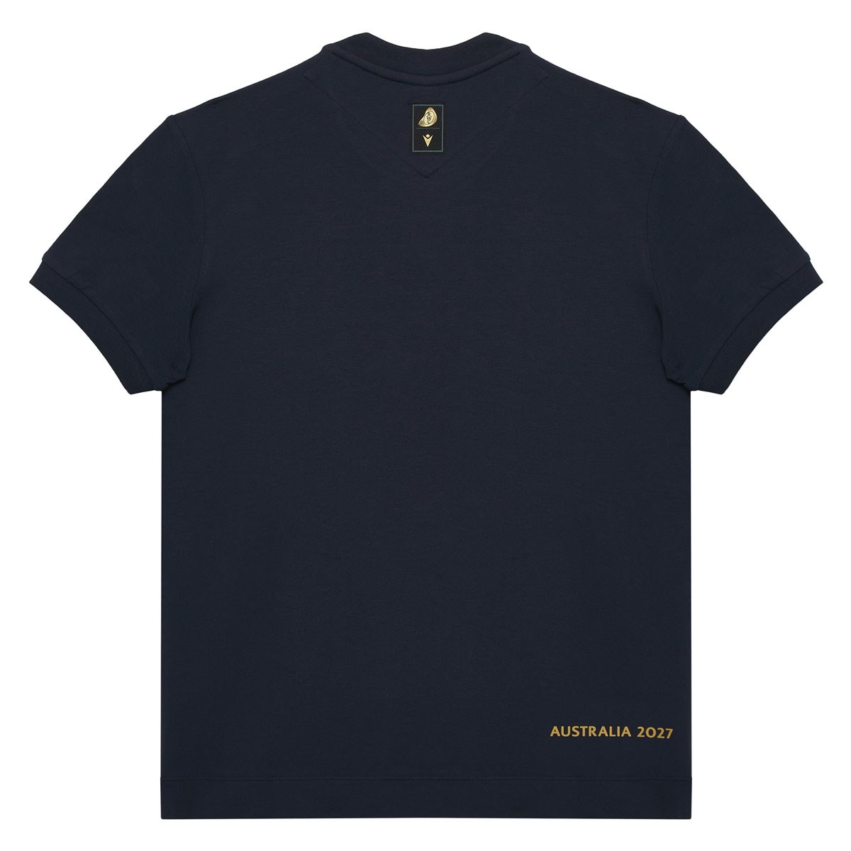 Rugby World Cup 2027 Kids Cotton T-Shirt - Navy/Gold - Front