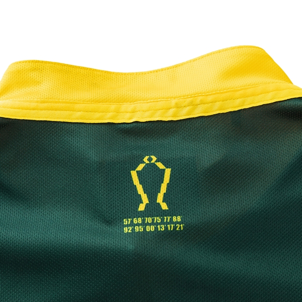 Kangaroos Mens Rugby League World Cup Home Rugby Shirt 2026 Green - Nape Close-up