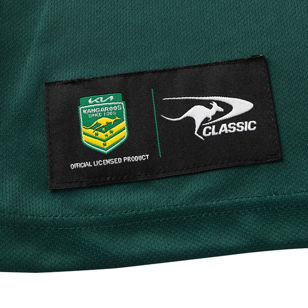 Kangaroos Mens Rugby League World Cup Home Rugby Shirt 2026 Green - Official Licensed Product Detail
