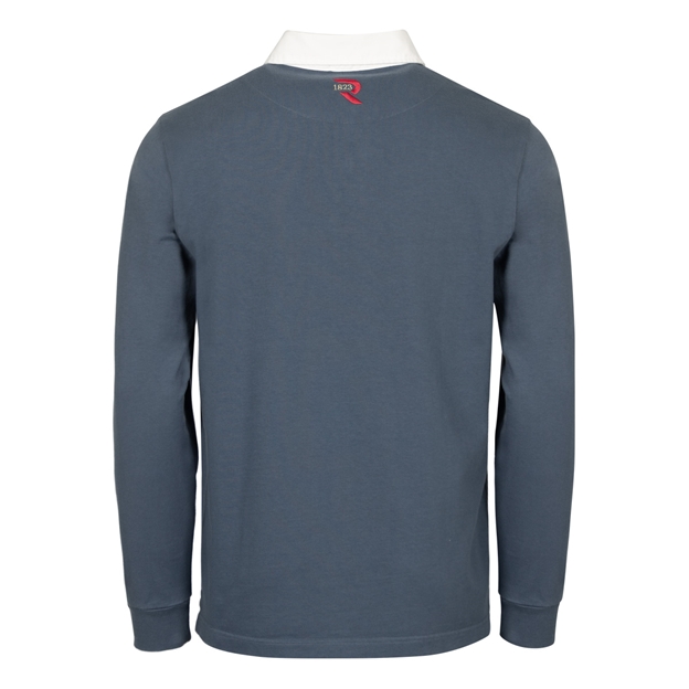 Rugby 1823 Adults Rugby Shirt Petrol Blue - Back View