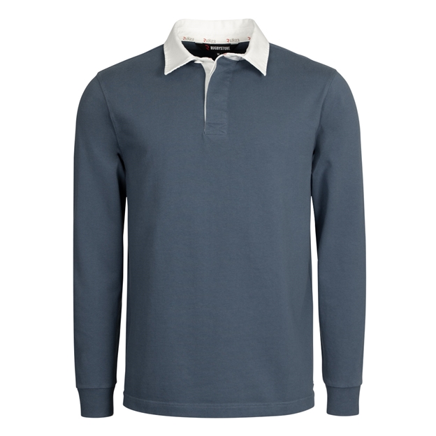 Rugby 1823 Adults Rugby Shirt Petrol Blue - Front View