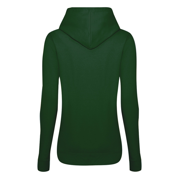 Womens World Cup Ireland Womens Classic Hoodie Bottle Green - Back