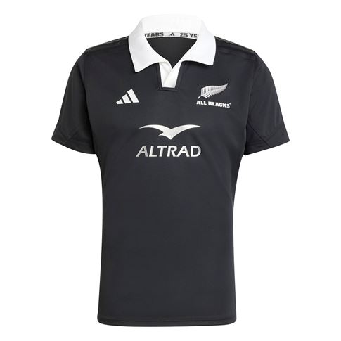All Blacks Mens Home Performance Rugby Shirt Black 24/25 - Front