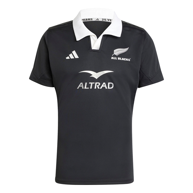 All Blacks Mens Home Performance Rugby Shirt Black 24/25 - Front