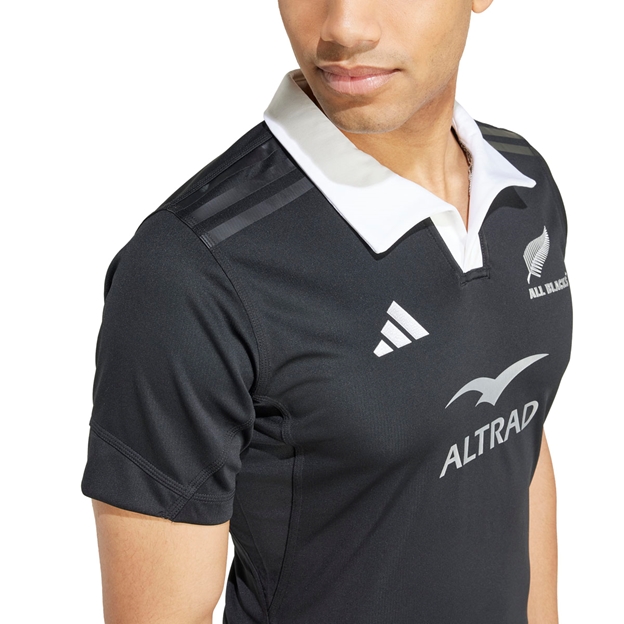 All Blacks Mens Home Performance Rugby Shirt - Black 24/25