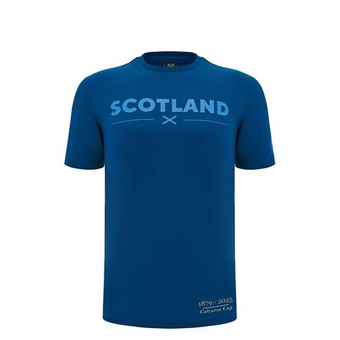Scotland Juniors Calcutta Cup Cotton T-Shirt Navy Blue 24/25 - Front