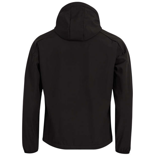 Wales Mens Travel Softshell Jacket 26/27 Black - Back View