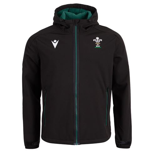 Wales Mens Travel Softshell Jacket 26/27 Black - Front View