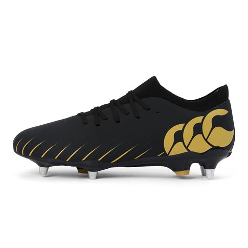 Canterbury Adults Speed Falcon Pro Soft Ground Rugby Boots Black - Outstep
