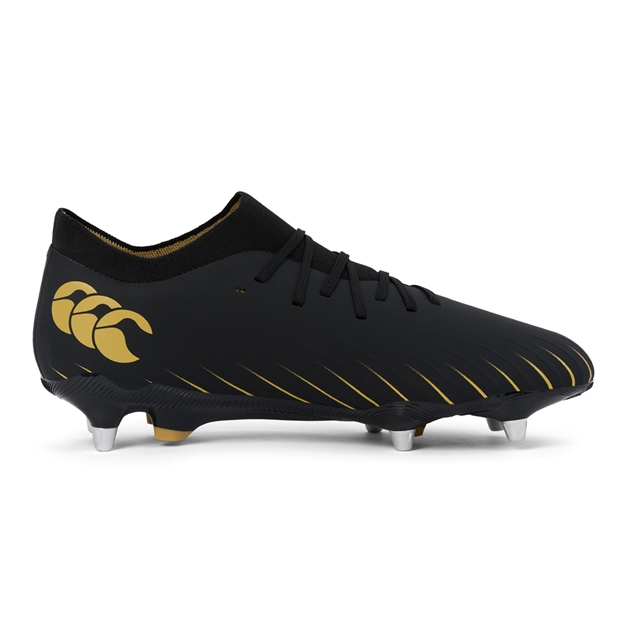 Canterbury Adults Speed Falcon Pro Soft Ground Rugby Boots Black - Instep