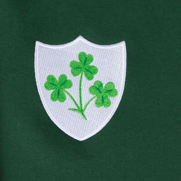 Ireland Womens Classic Hoodie Bottle Green - Irish Crest Embroidery