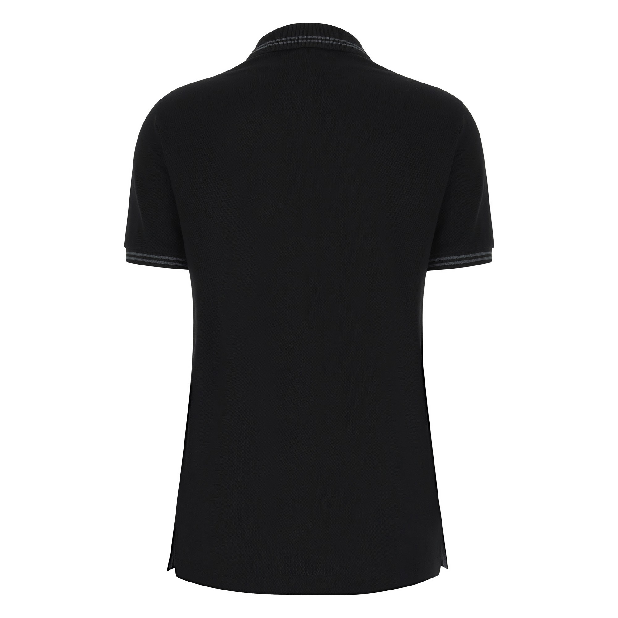 Wales Womens Travel Cotton Polo - Black 2025 - Front