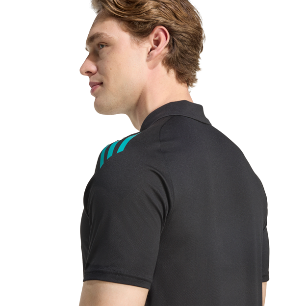 All Blacks Mens Training Polo 25/26 Black - Model Shoulder