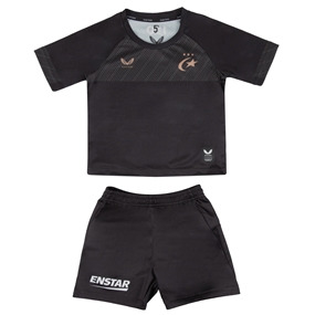 Saracens Infants Home Rugby Kit 26/27 Caviar - Front View
