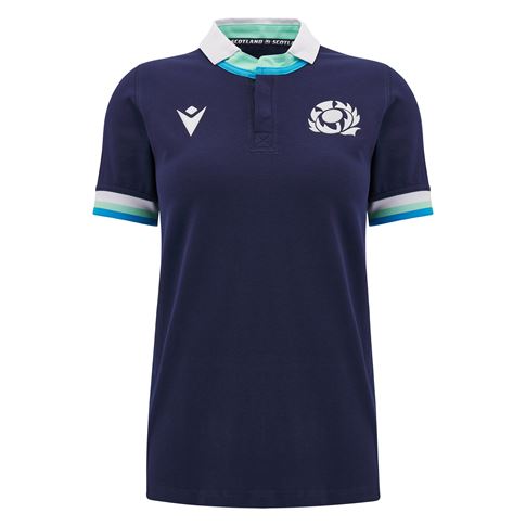 Scotland Womens Home Cotton Rugby Shirt – Short Sleeve