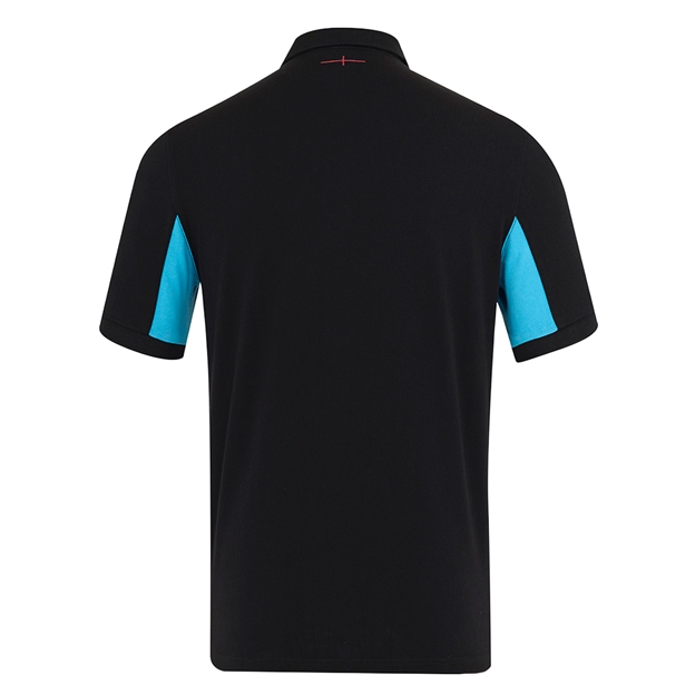England Mens Away Classic Short Sleeve Rugby Shirt 25/26 Black - Back