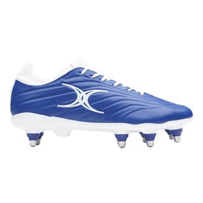 Gilbert Icon Power X V2 8 Stud Soft Ground Rugby Boots Blue - Outstep