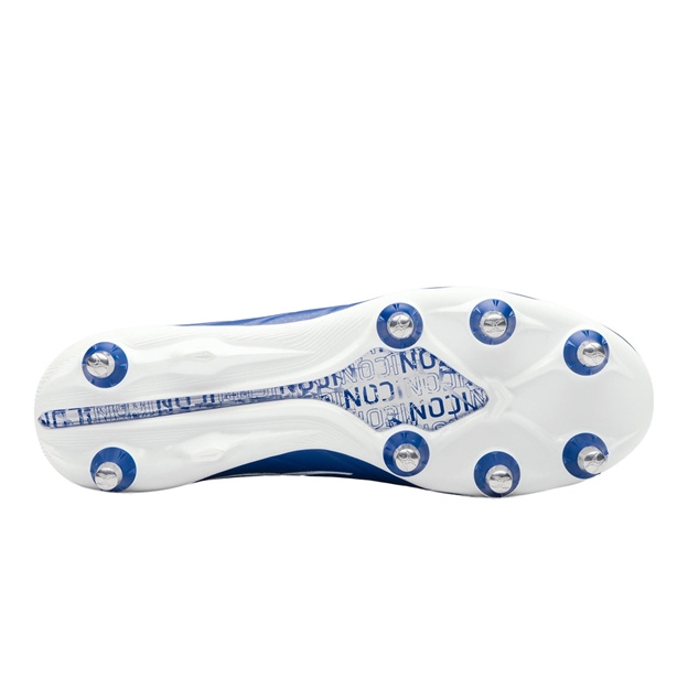 Gilbert Icon Power X V2 8 Stud Soft Ground Rugby Boots Blue - Soleplate