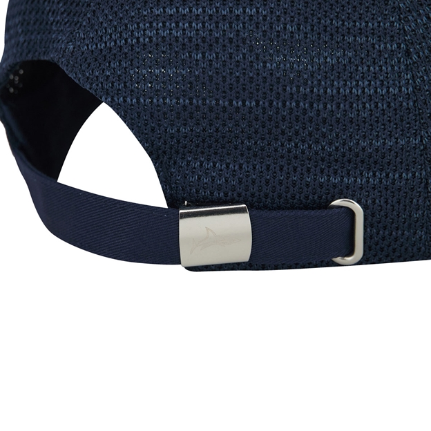 Sale Sharks Adults Curved Visor Cap 26/27 Navy - Adjustment Close-up
