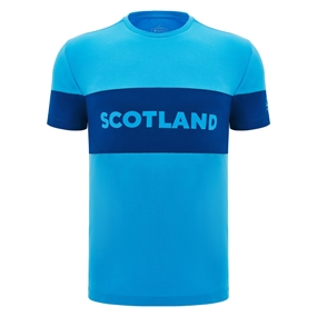 Scotland Mens Cotton T-Shirt - Sky Blue - 2025 - Front