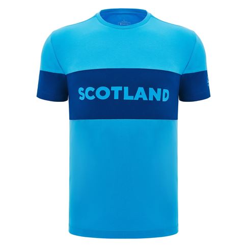 Scotland Mens Cotton T-Shirt - Sky Blue - 2025 - Front