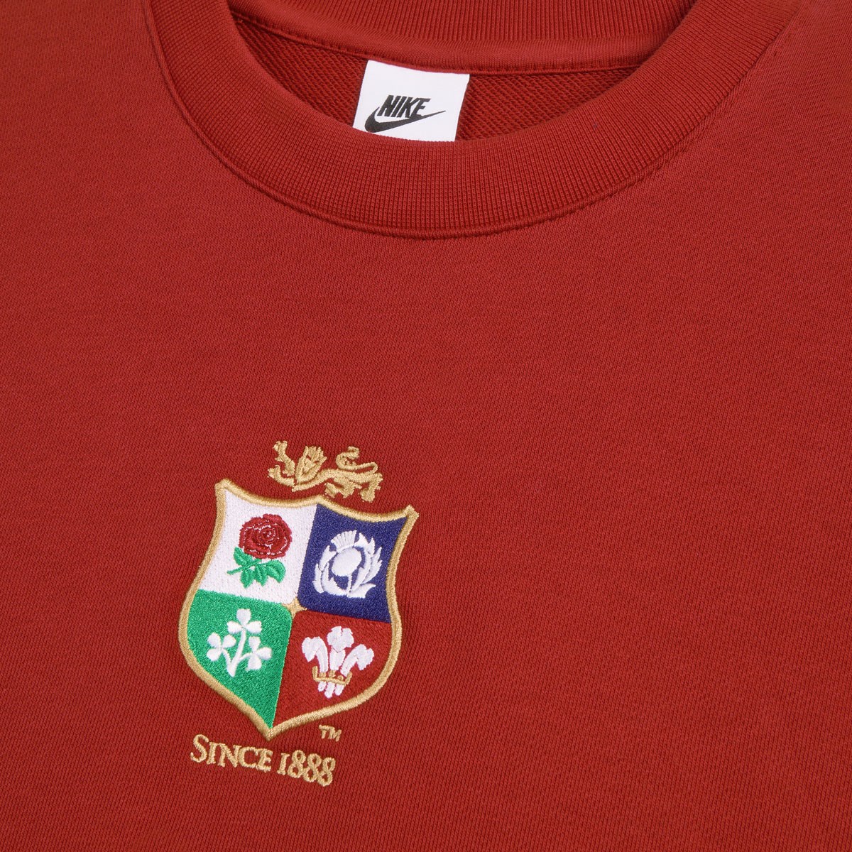British and Irish Lions Adults Crew 26/27 Pepper Red - Front View
