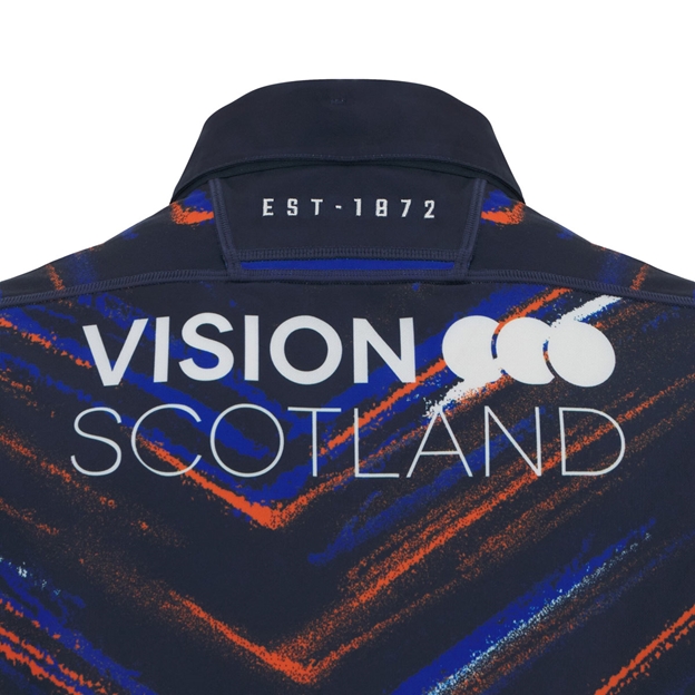 Edinburgh Kids Home Rugby Shirt 25/26 Navy - Vision Scotland Sponsor on back