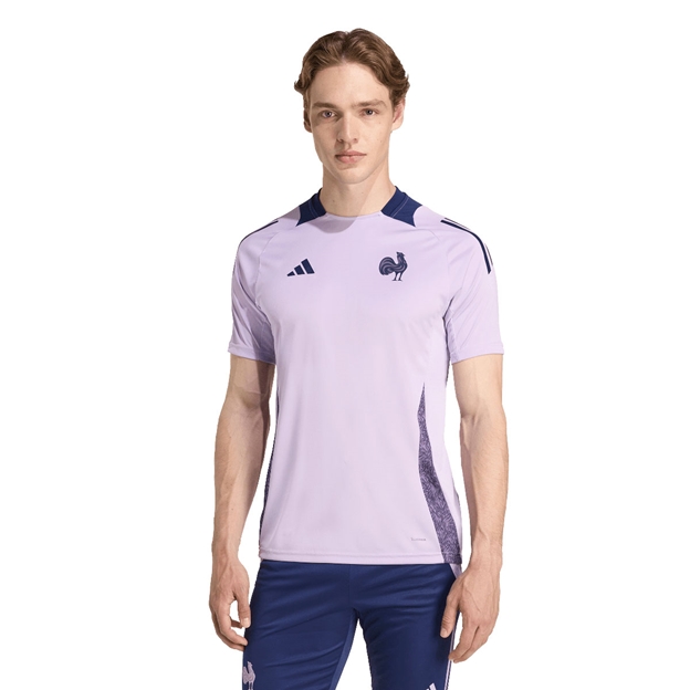 France Mens Performance Tee 25/26 Purple - Model