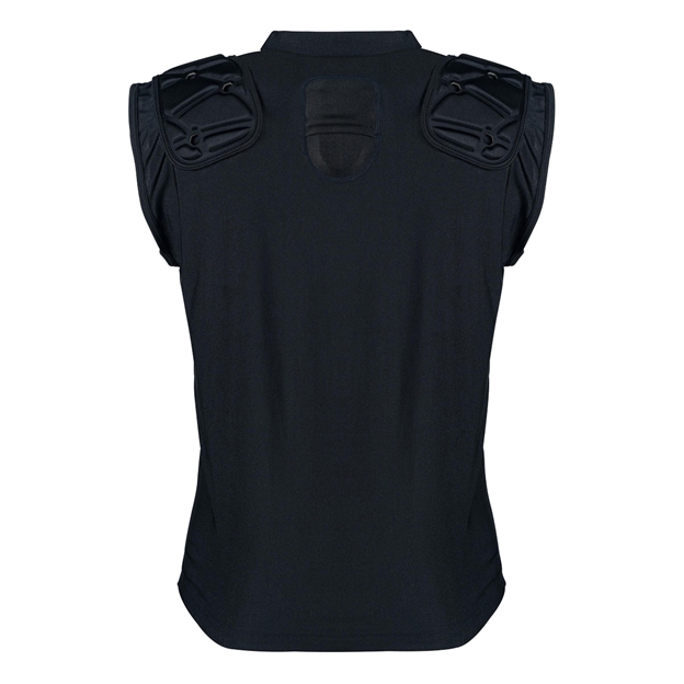 Gilbert Vapour Vest Body Armour Shoulder Pad Black - Back View