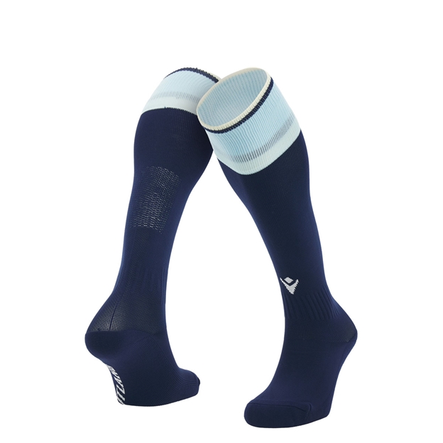 Scotland Kids Home Rugby Socks 26/27 Navy and Sand - Pair Main View