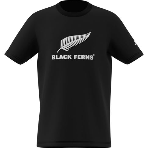 Black Ferns Kids Logo T-Shirt Black 25/26 - Front