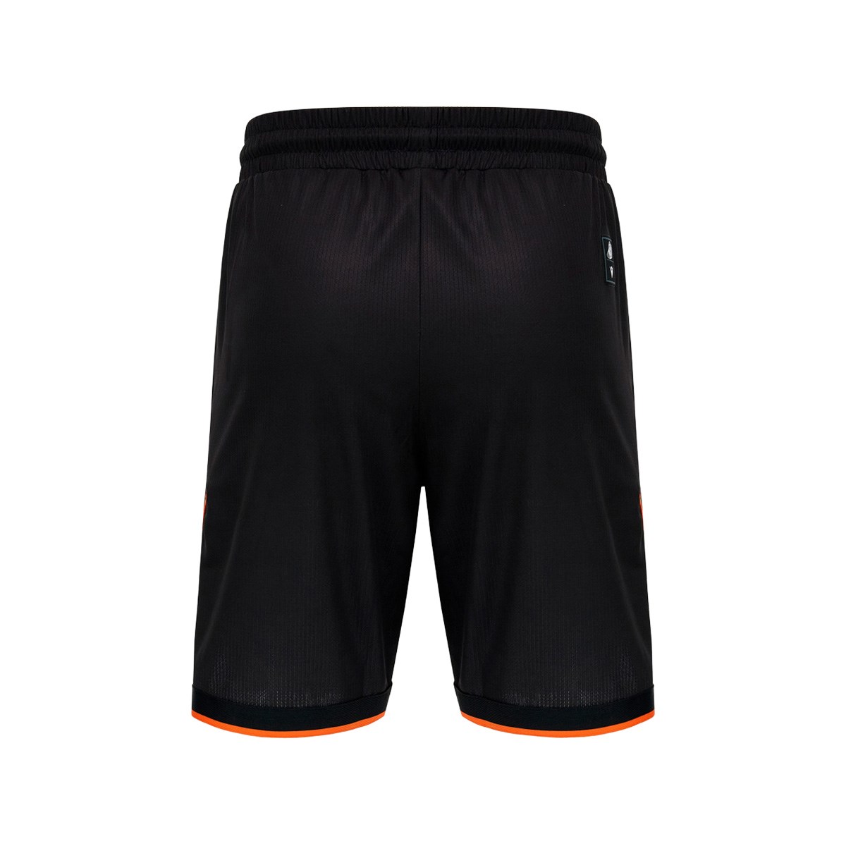 Rugby World Cup 2027 Kids Athleisure Basketball Shorts Black/Orange - Front View