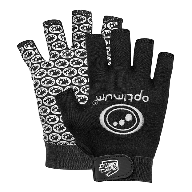Optimum Adults Original Stik Mits Half-Finger Glove Black - Pair