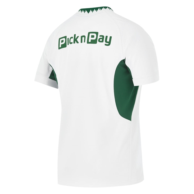 South Africa Springboks Mens Away Rugby Shirt 26/27 White - Back View